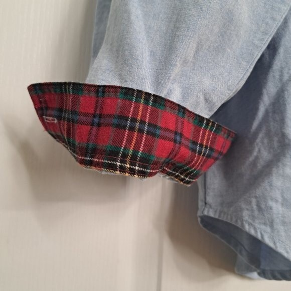 Vintage Christmas Denim Shirt by Jantzen - Picture 9 of 12